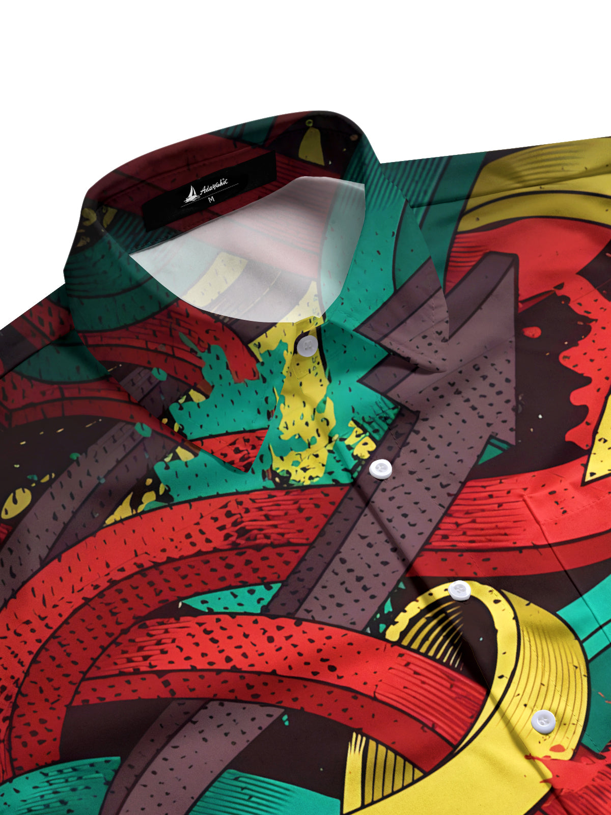 Arrow Print Men's Pocket Short Sleeve Shirts