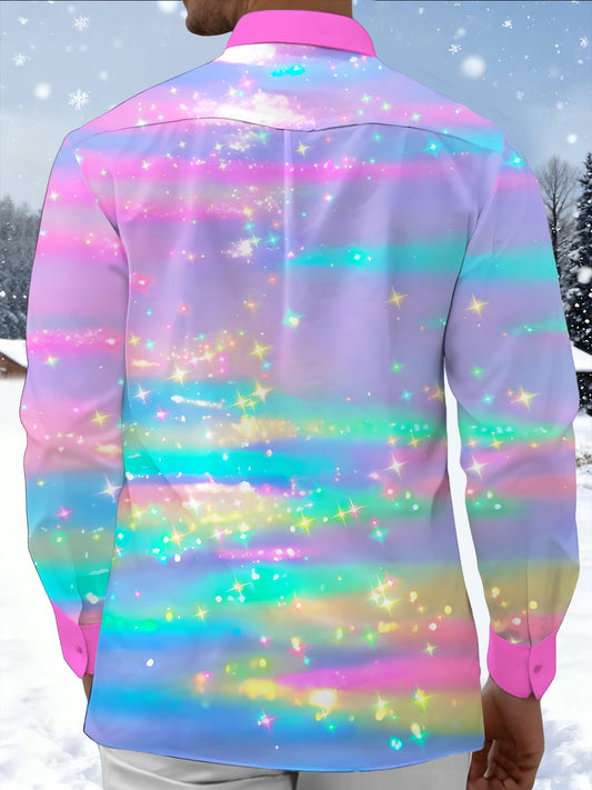 men's tye dye shirt back view