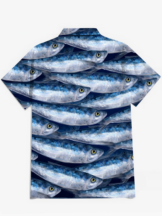 Fish Men's Pocket Short Sleeve Shirts