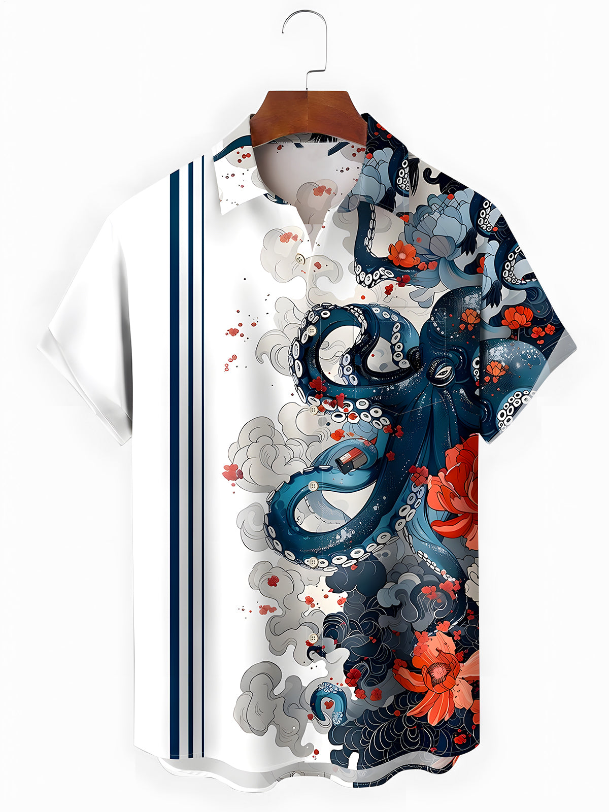 Octopus Men's Pocket Short Sleeve Shirts