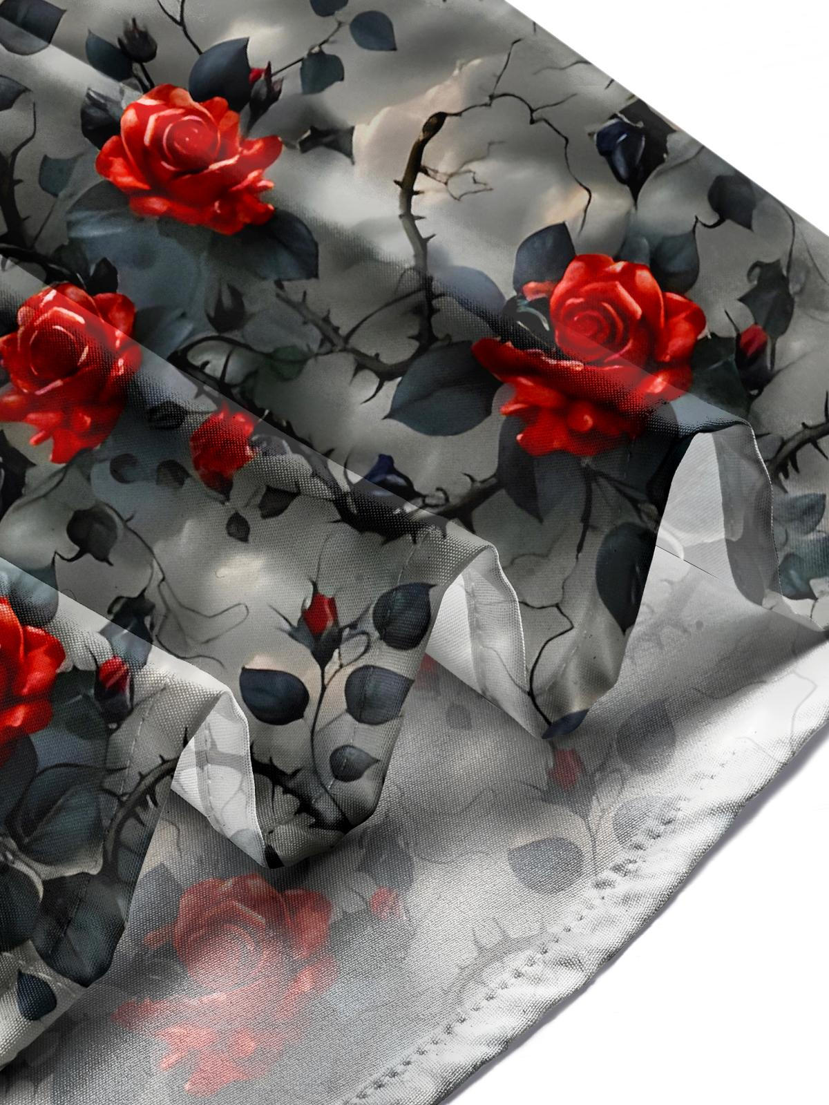 Rose Men's Pocket Short Sleeve Shirts