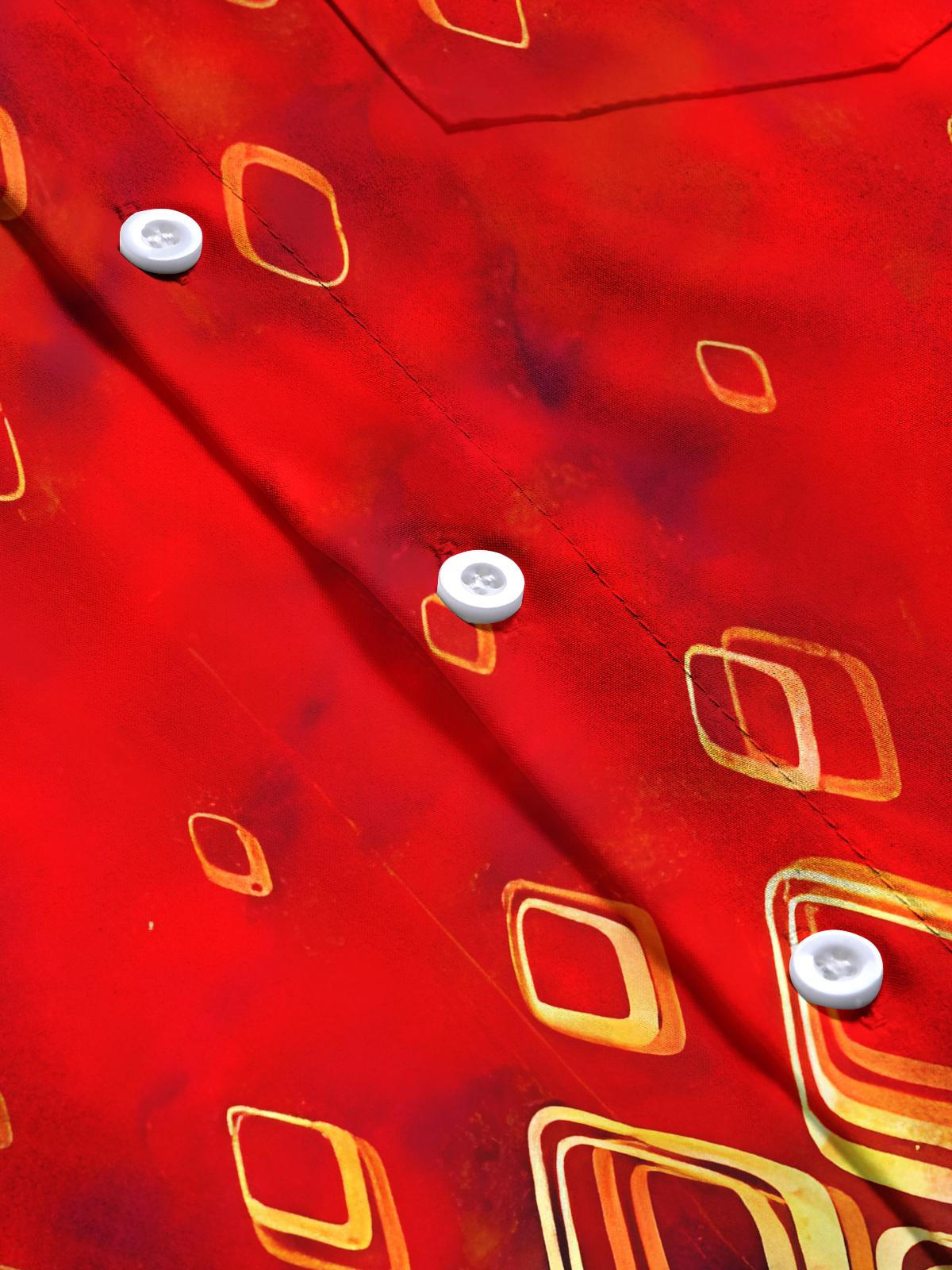 Geometry Men's Pocket Short Sleeve Shirts