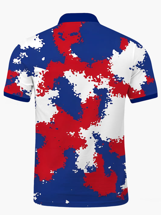 Men's Short Sleeve Button Polo Shirt