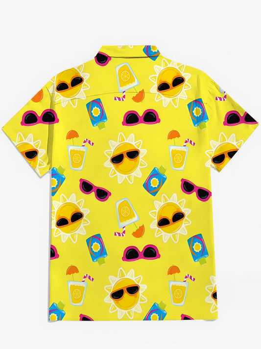 Sun Men's Pocket Short Sleeve Shirts