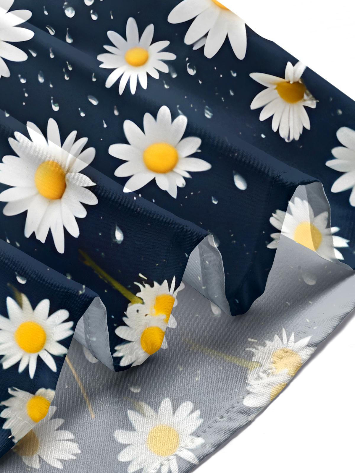 Floral Men's Pocket Short Sleeve Shirts