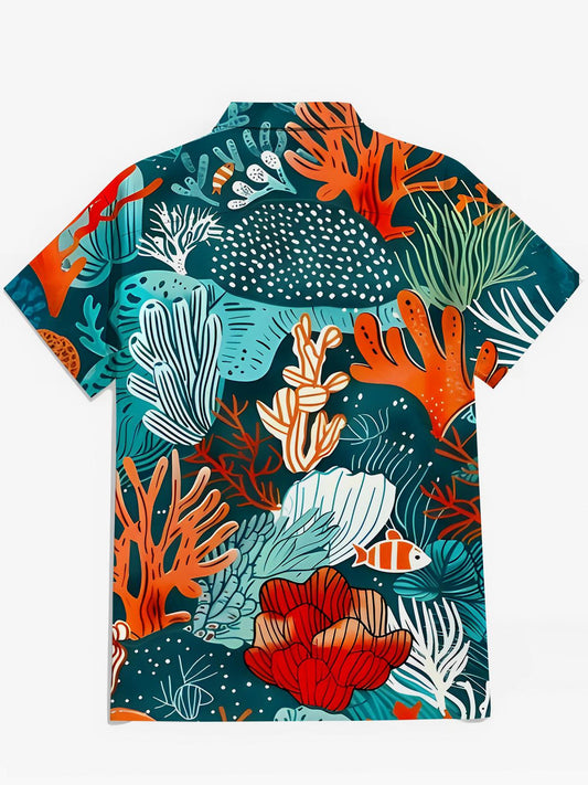 Hawaiian Men's Pocket Short Sleeve Shirts