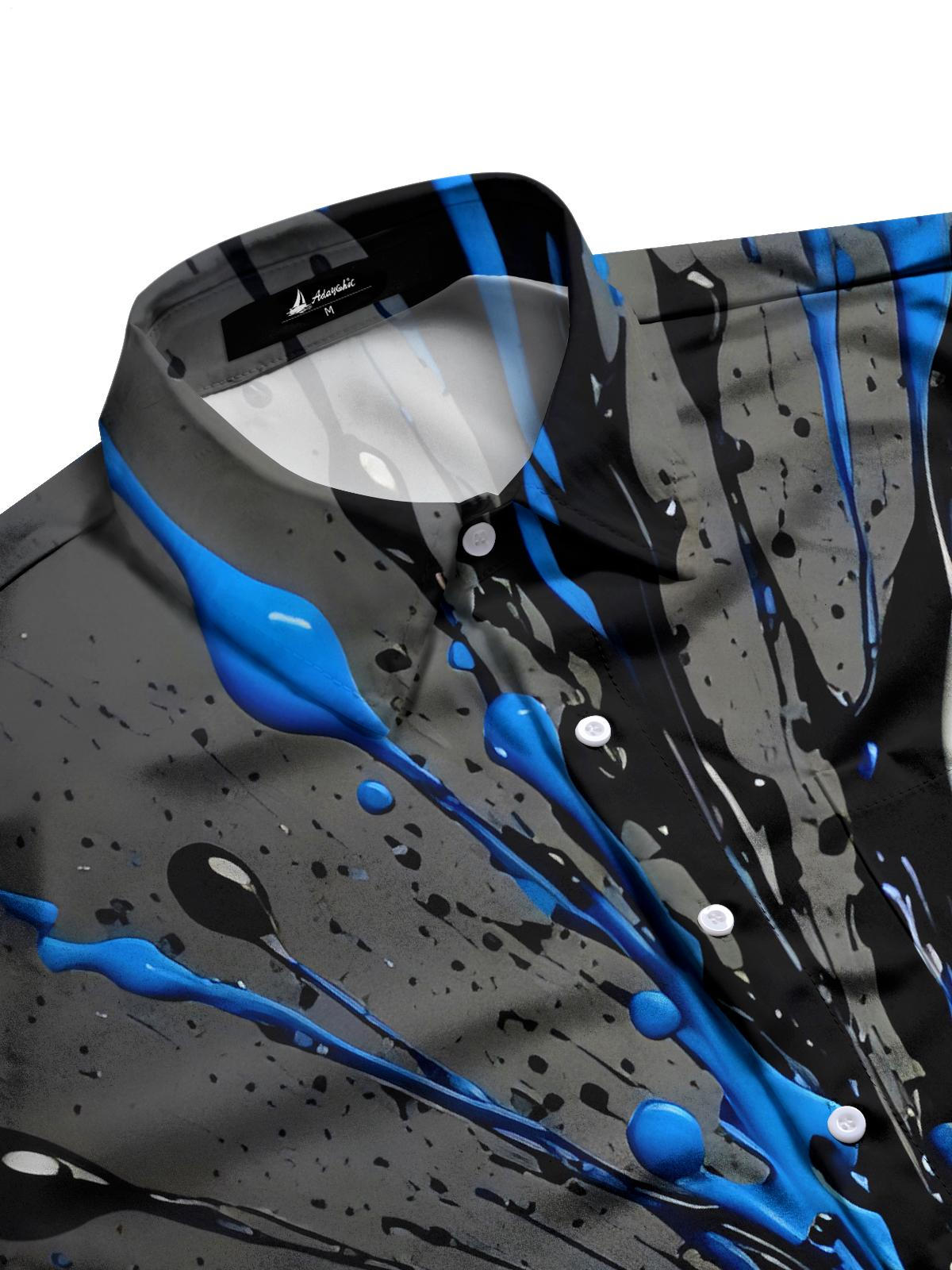 Tie Dye Men's Pocket Short Sleeve Shirts