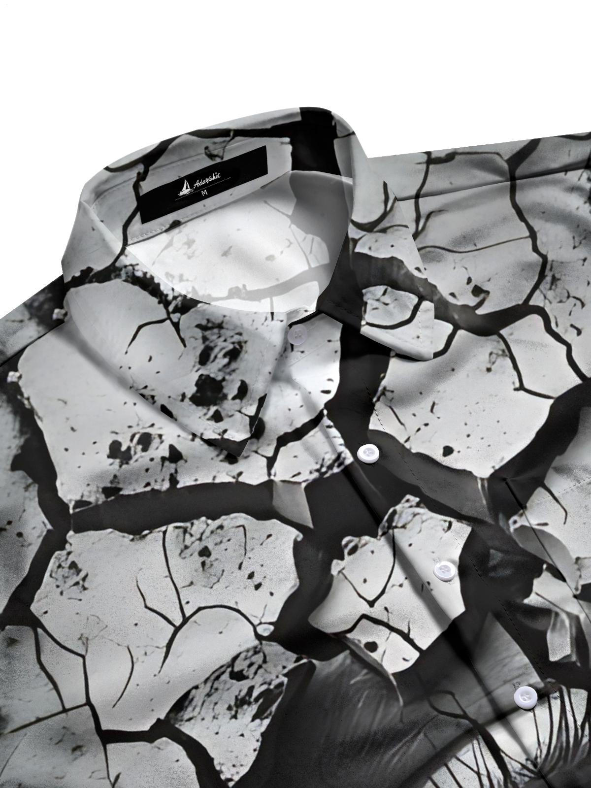 Eye Print Men's Pocket Short Sleeve Shirts
