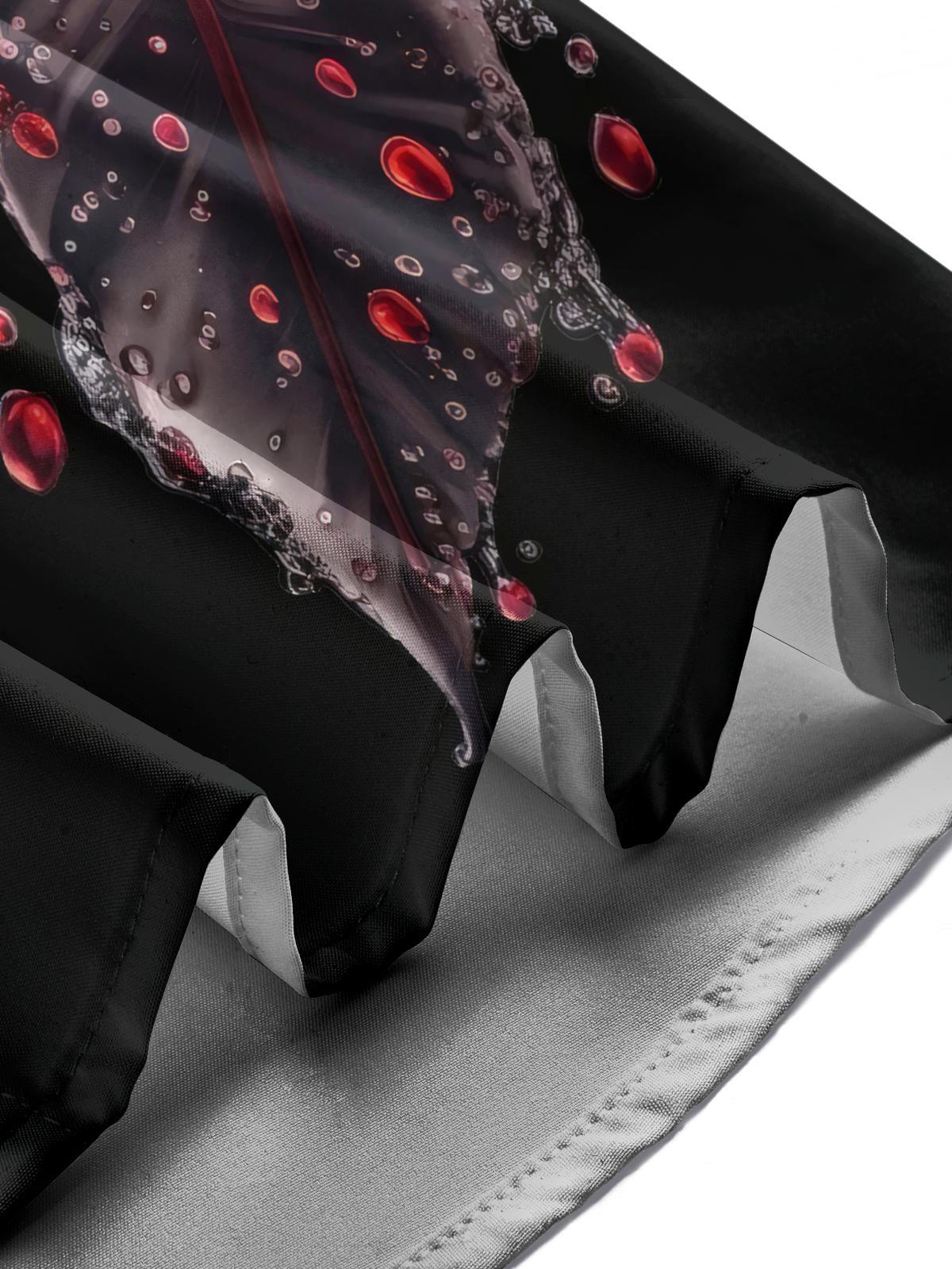 Leaf Print Men's Pocket Short Sleeve Shirts