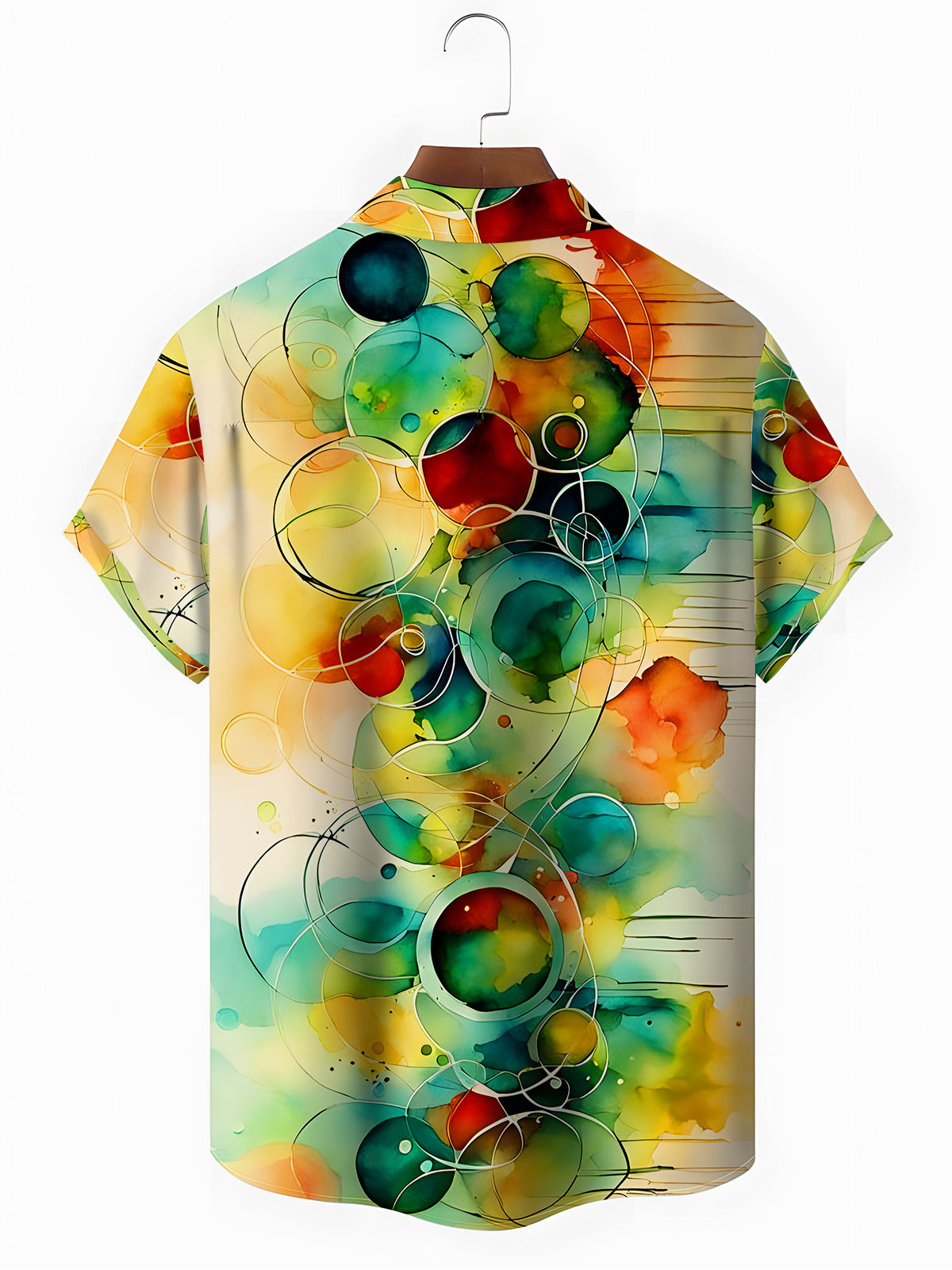 Geometry Artwork Men's Pocket Short Sleeve Shirts