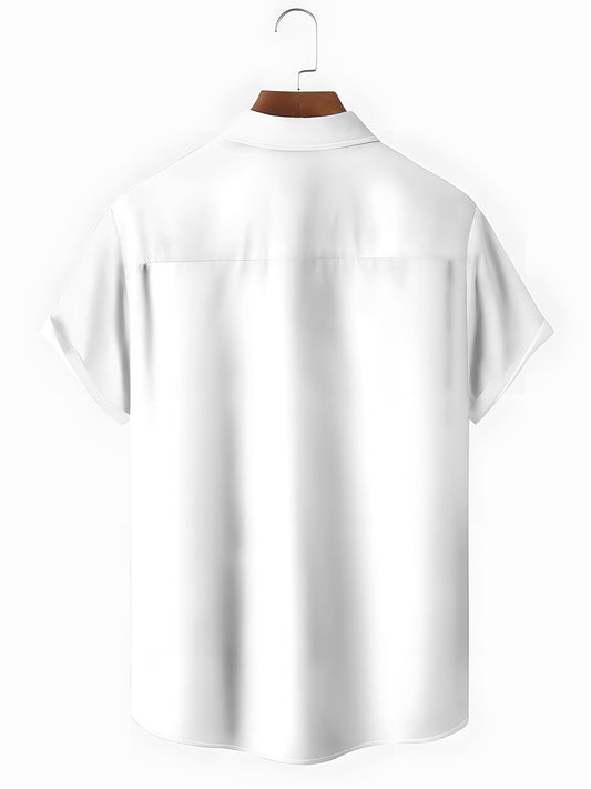 Dog Men's Pocket Short Sleeve Shirts