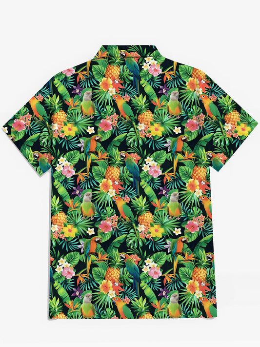 Parrot Men's Pocket Short Sleeve Shirts