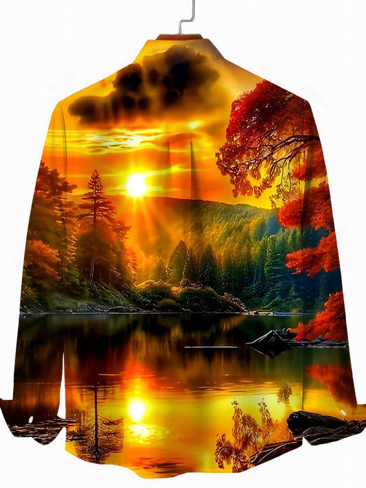 Autumn Men's Pocket Long Sleeve Shirts