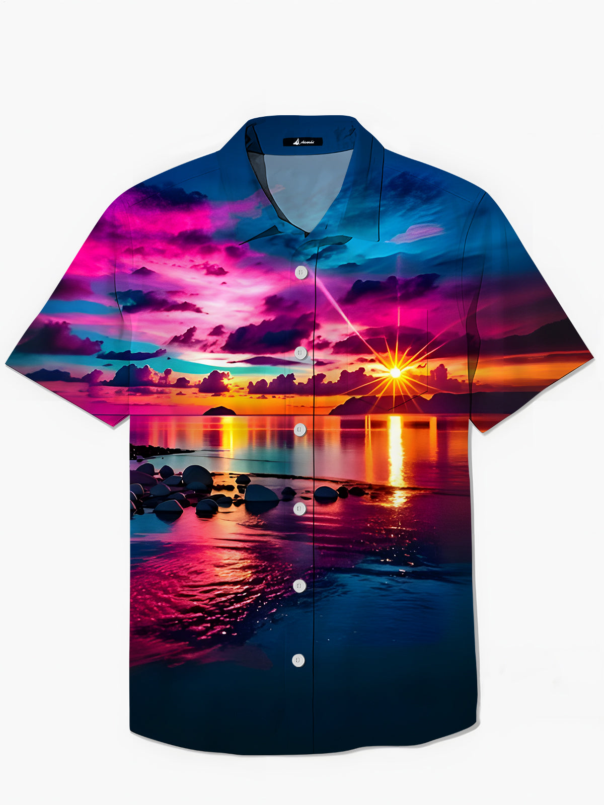 Hawaiian Beach Men's Pocket Short Sleeve Shirts