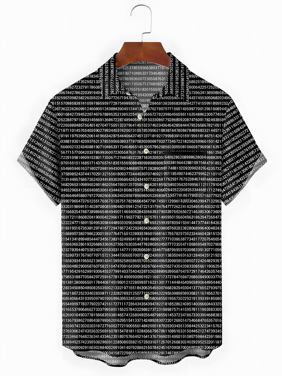 Digital Men's Pocket Short Sleeve Shirts