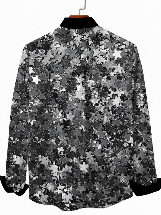 Star Men's Pocket Long Sleeve Shirts