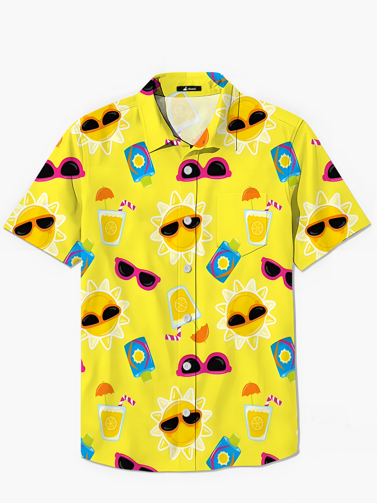 Sun Men's Pocket Short Sleeve Shirts