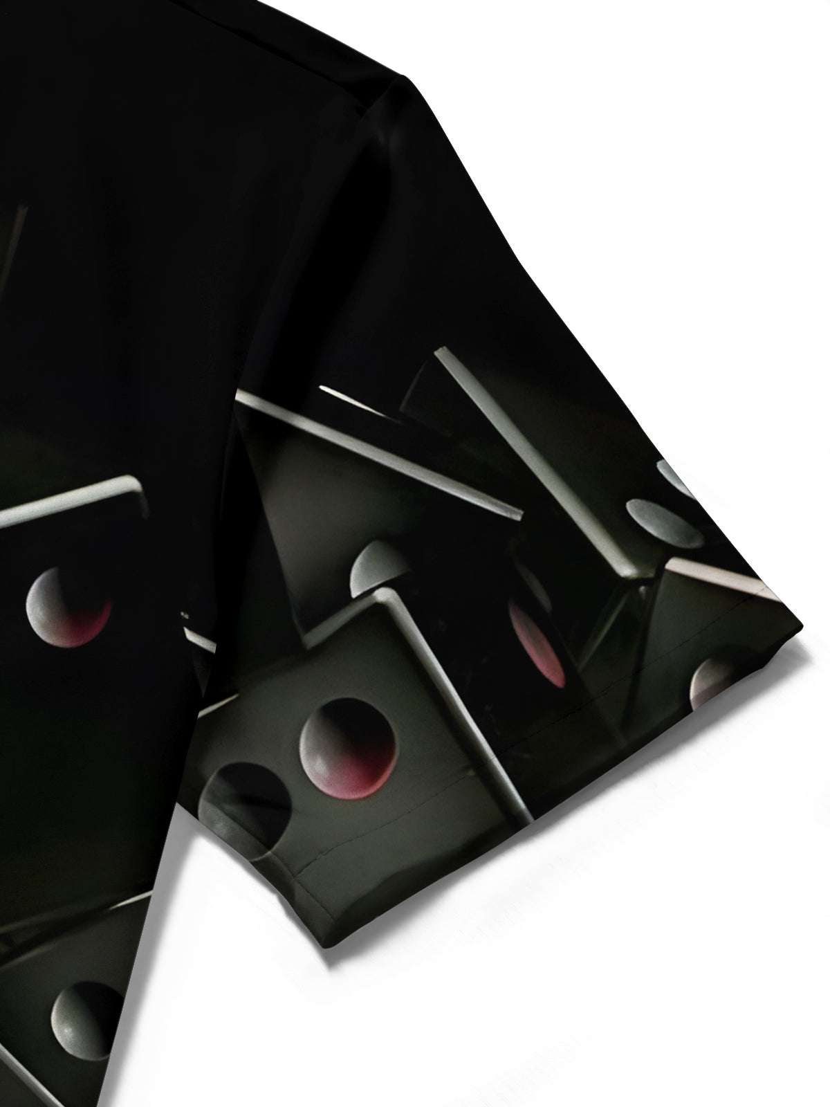 Dice Print Men's Pocket Short Sleeve Shirts