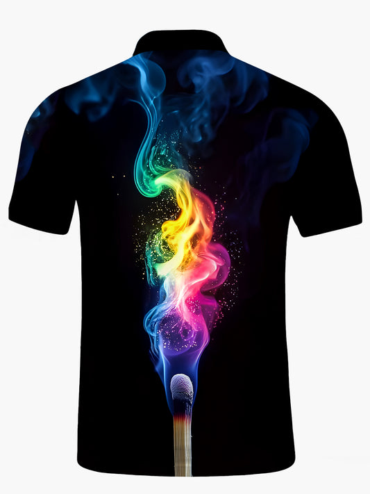 Match Men's Short Sleeve Button Polo Shirt