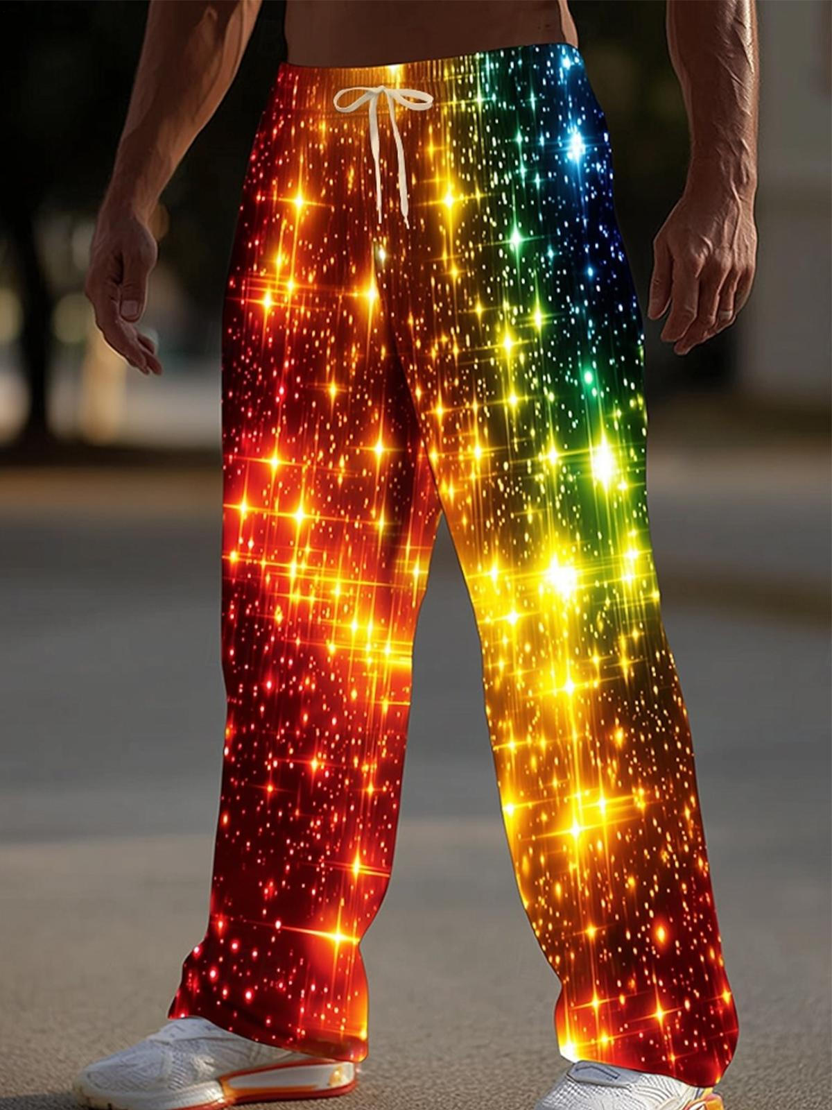 men's Christmas casual pants front view holiday party
