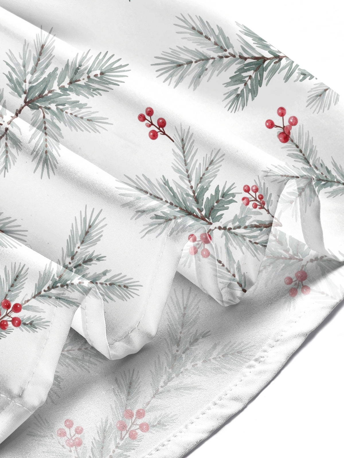 Adaychic Men's Christmas Parrots And Pine Cones Print Long Sleeve Shirt with Chest Pocket