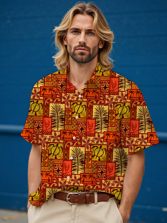 Hawaiian Men's Pocket Short Sleeve Shirts