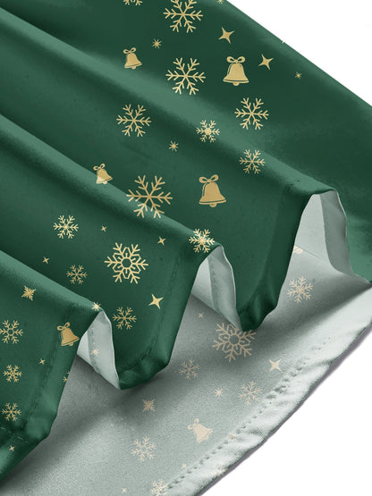 Adaychic Men's Graphic Christmas Print Holiday Print Long Sleeve Shirt with Chest Pocket