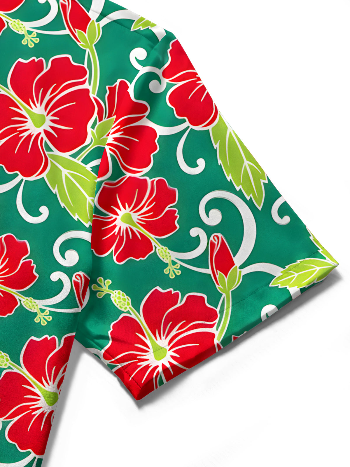 Floral Men's Pocket Short Sleeve Shirts
