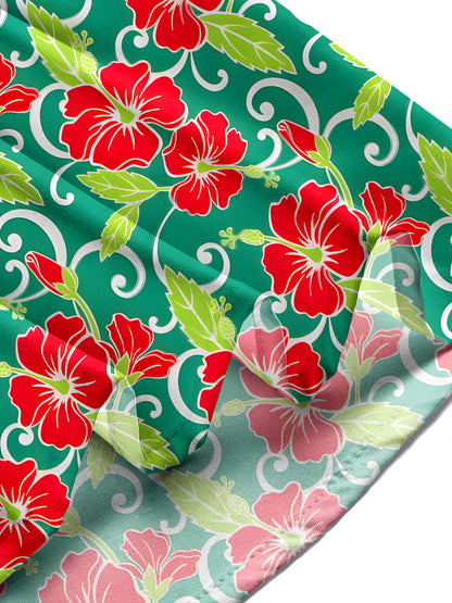Floral Men's Pocket Short Sleeve Shirts