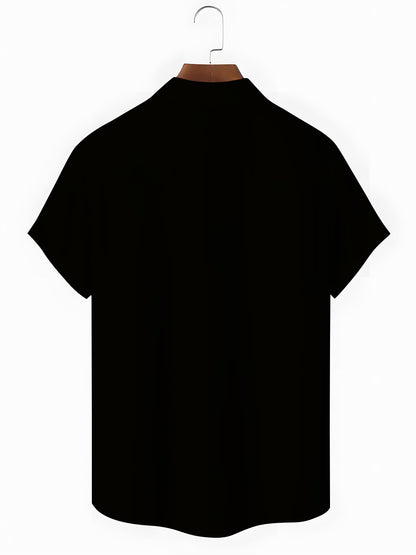 Floral Men's Pocket Short Sleeve Shirts