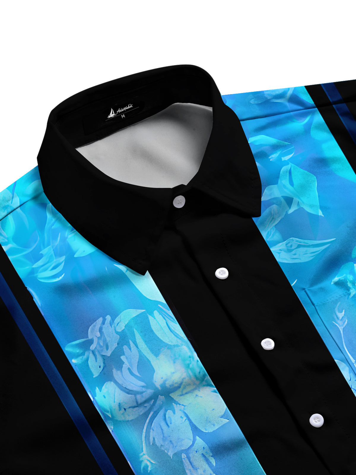 Floral Men's Pocket Short Sleeve Shirts
