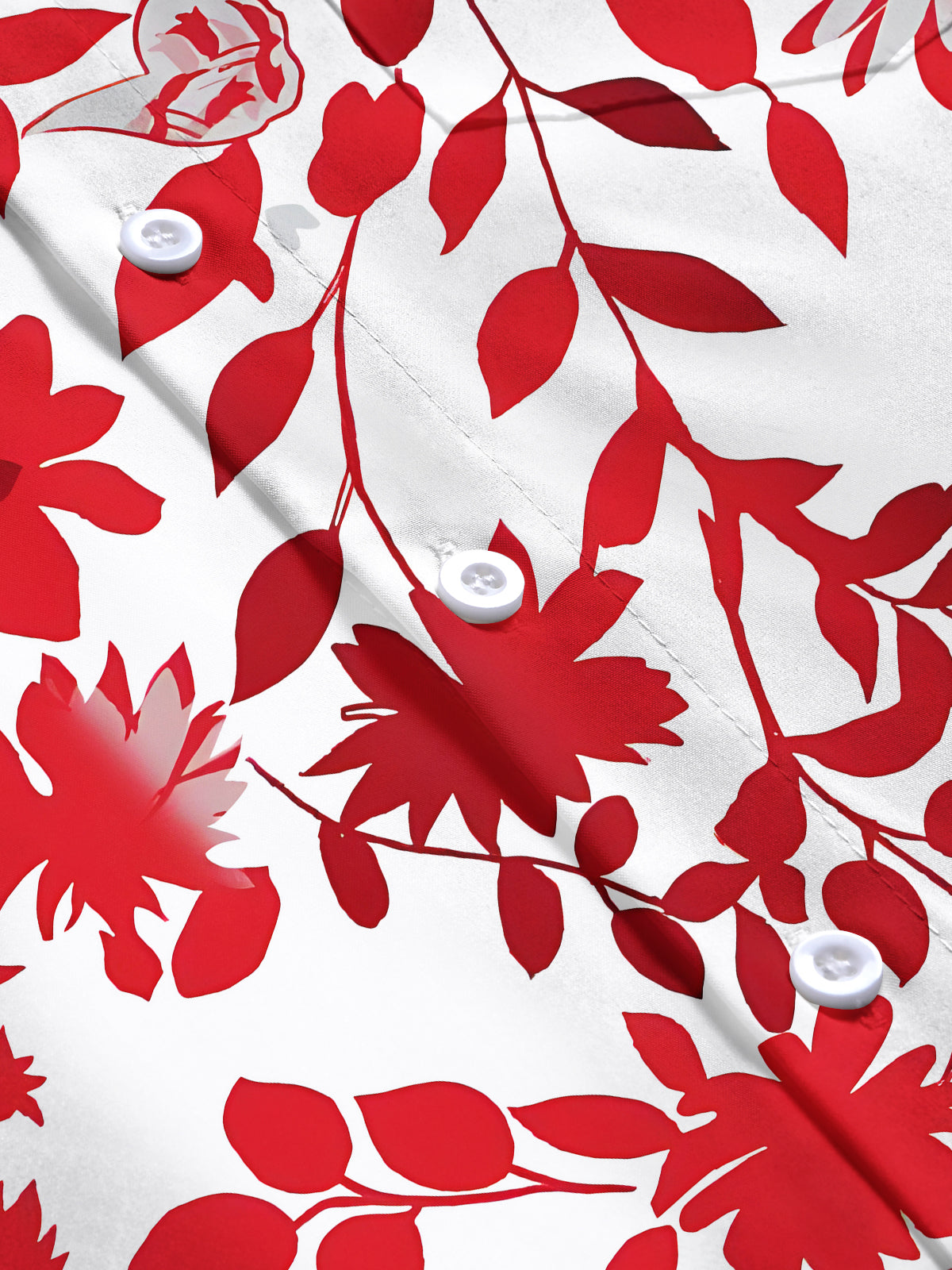 Floral Men's Pocket Short Sleeve Shirts