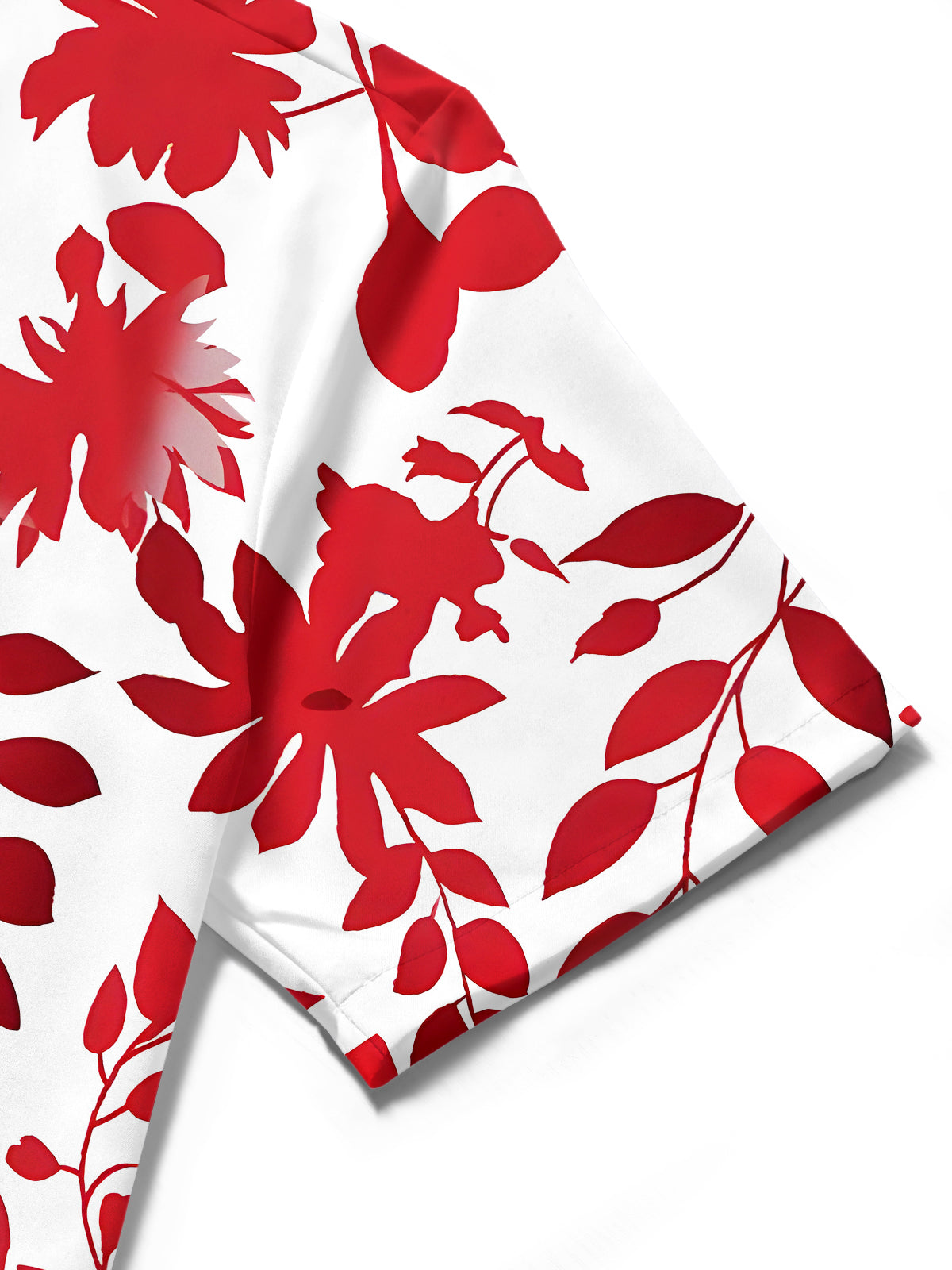 Floral Men's Pocket Short Sleeve Shirts