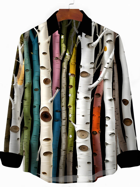 Tree Men's Pocket Long Sleeve Shirts