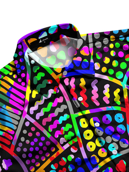 Geometry Men's Pocket Short Sleeve Shirts