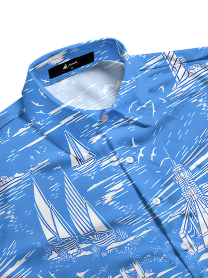 Hawaiian Boat Men's Pocket Short Sleeve Shirts