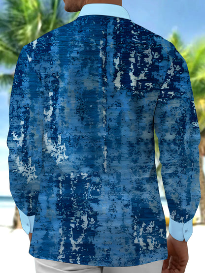 men's retro style shirt back view