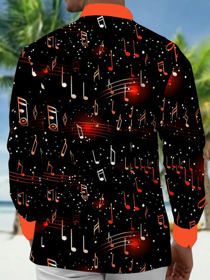 men's band shirt back view