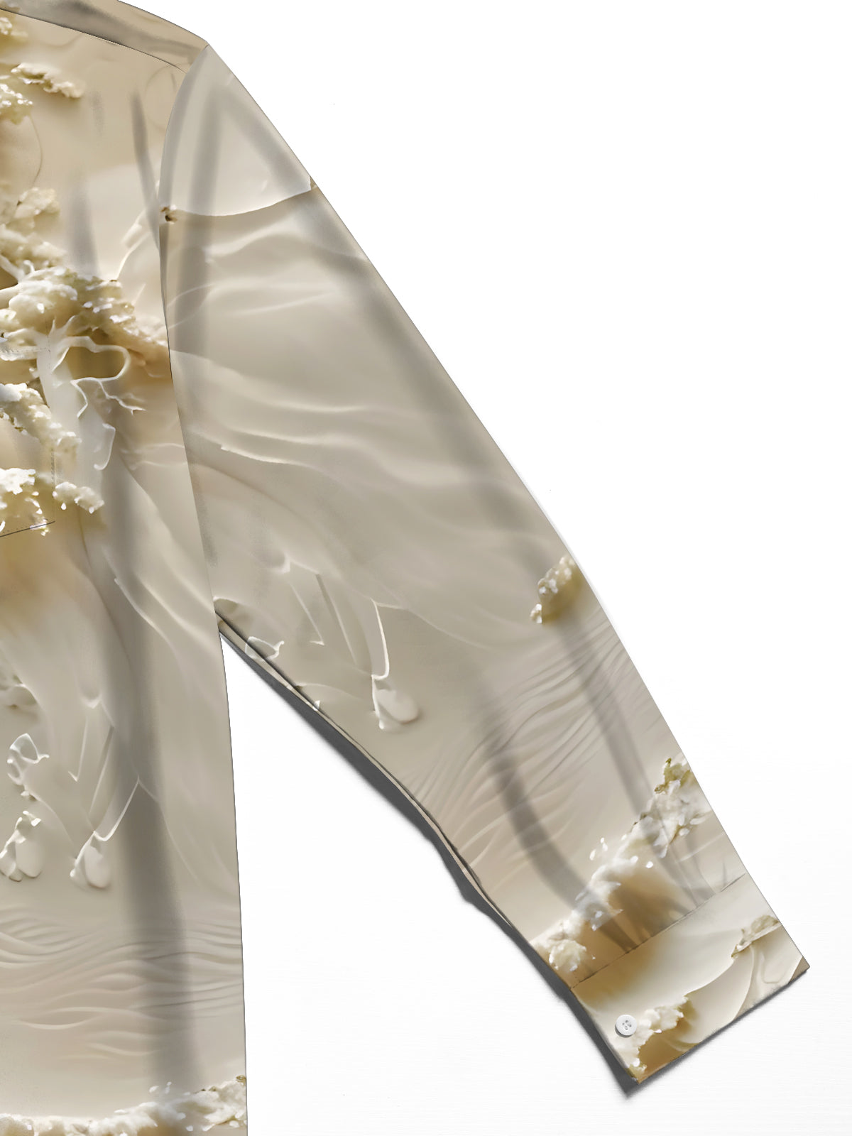 men's art print shirt close-up full sleeve