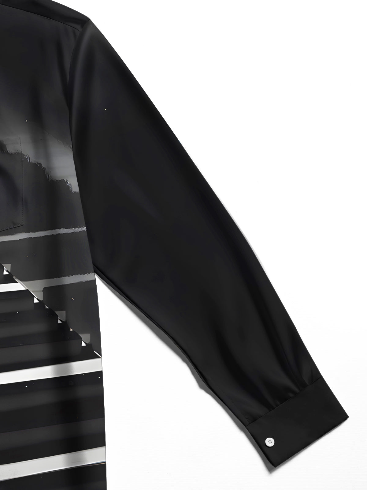 men's printed shirt close-up full sleeve