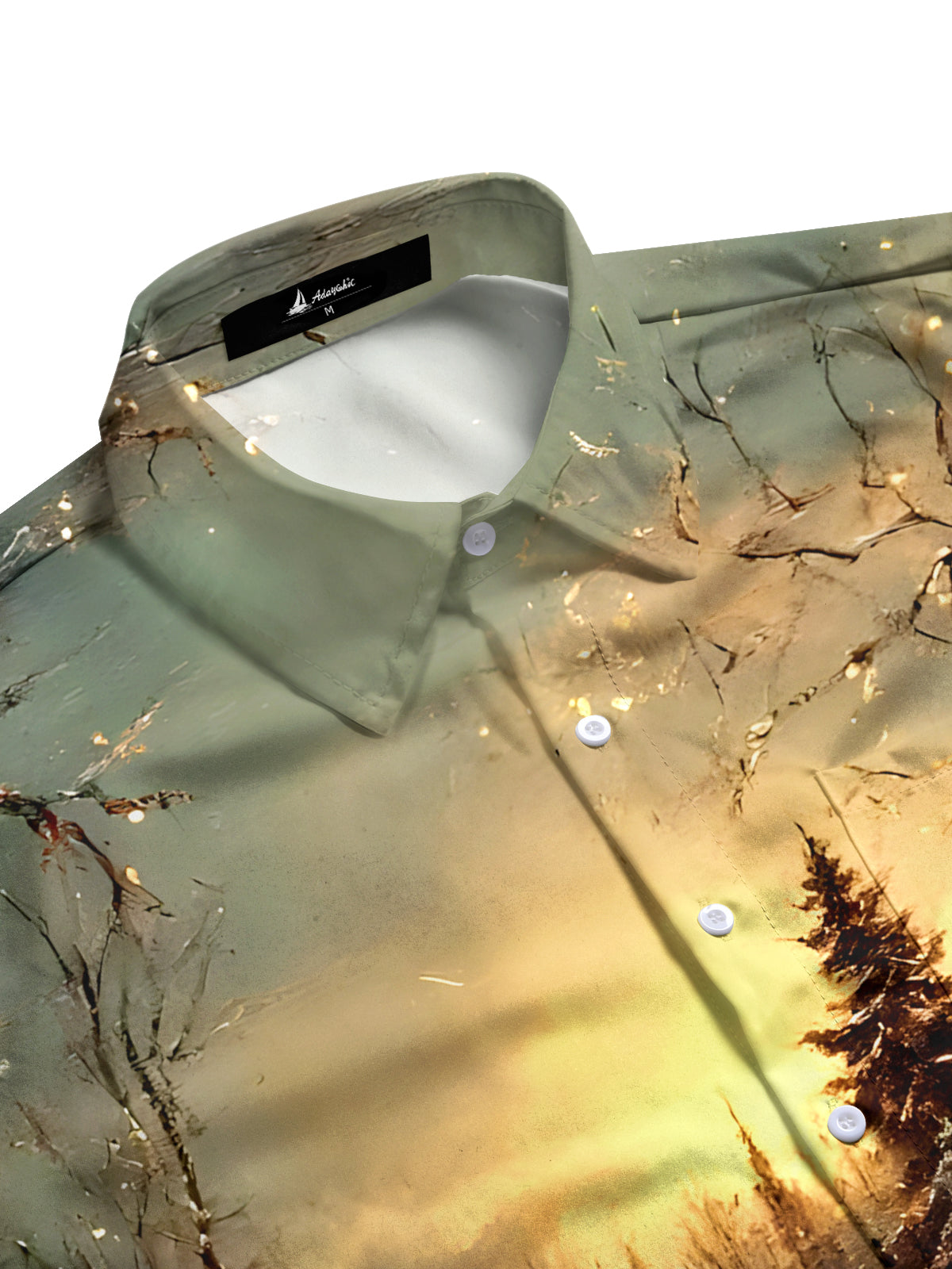men's holiday shirt back view