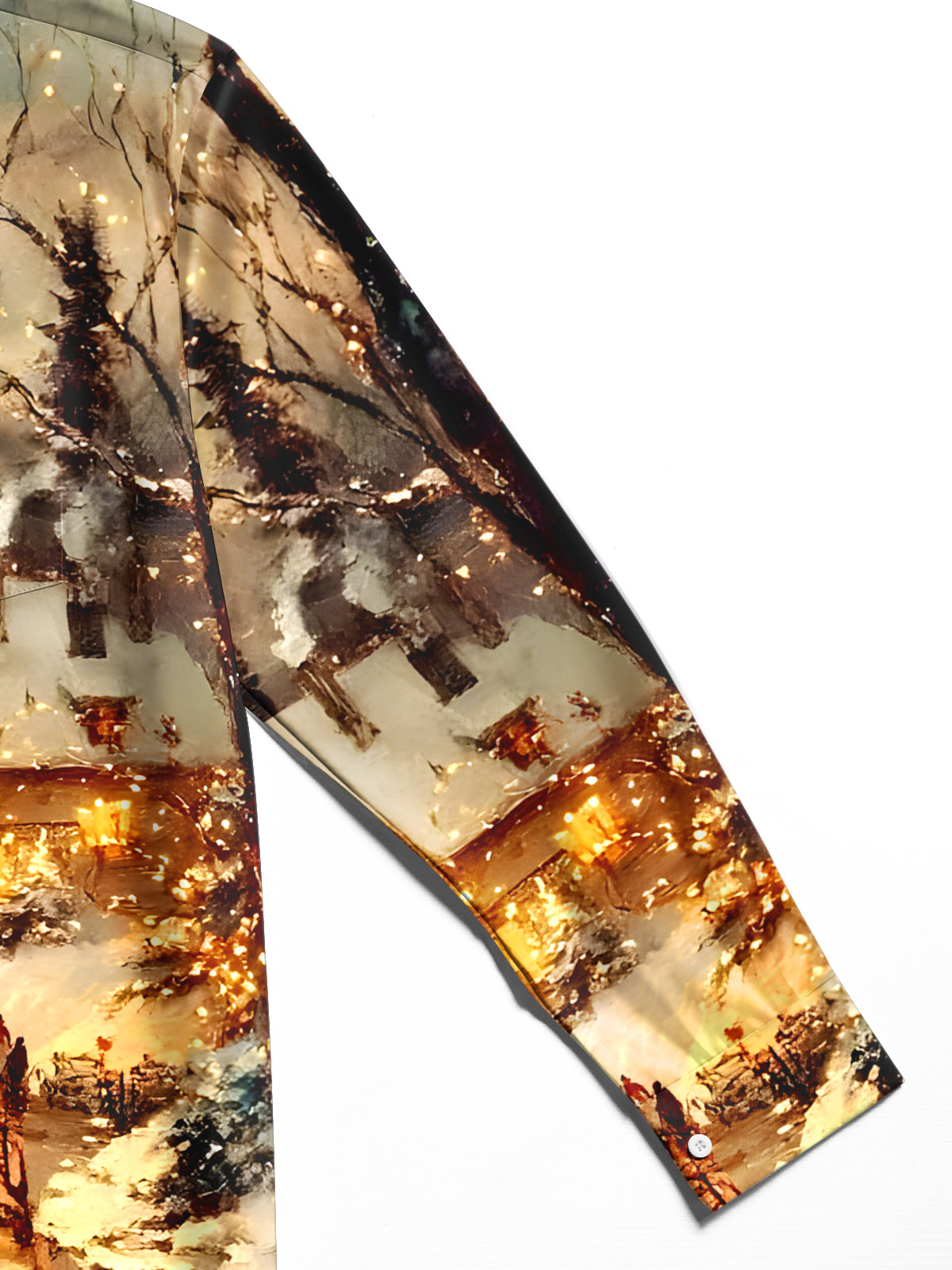 men's Christmas long sleeve flat lay shirt