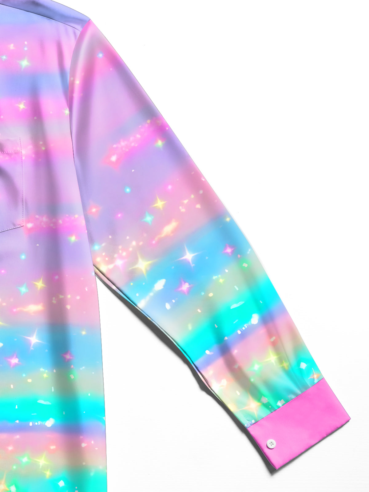 men's tie dye shirt close-up full sleeve