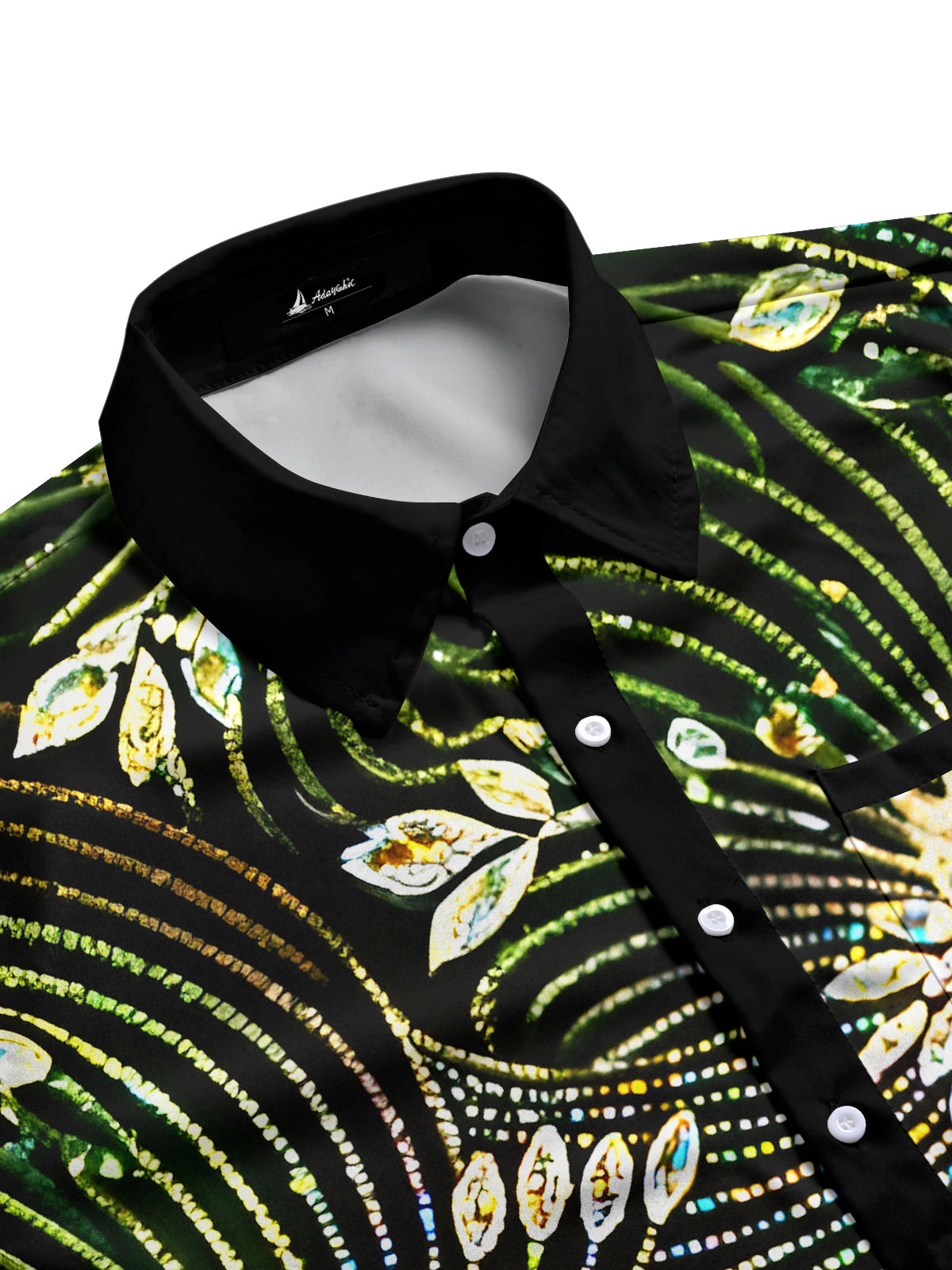 men's botanical shirt side view