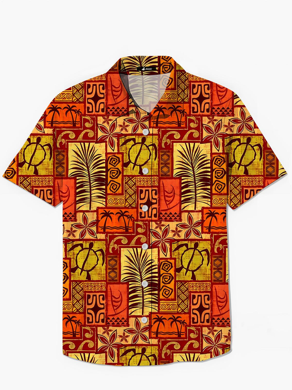 Hawaiian Men's Pocket Short Sleeve Shirts