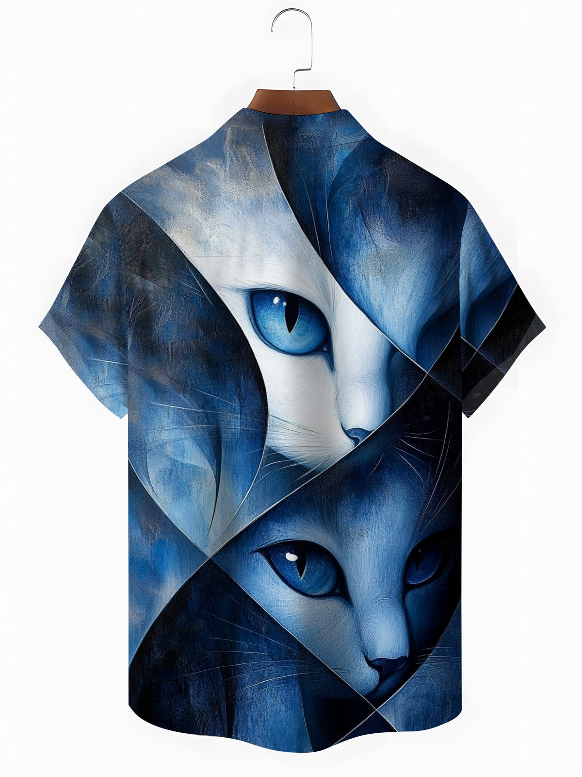 Cat Men's Pocket Short Sleeve Shirts