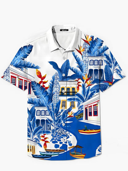 Hawaiian Men's Pocket Short Sleeve Shirts