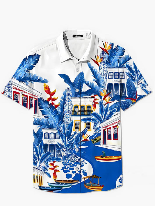 Hawaiian Men's Pocket Short Sleeve Shirts