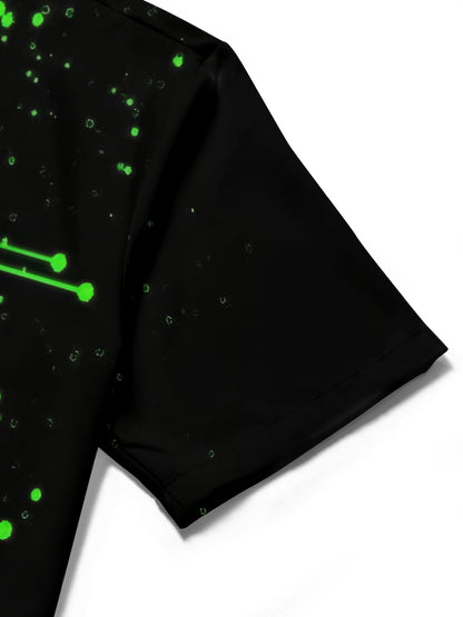 Geometric Print Men's Pocket Short Sleeve Shirts