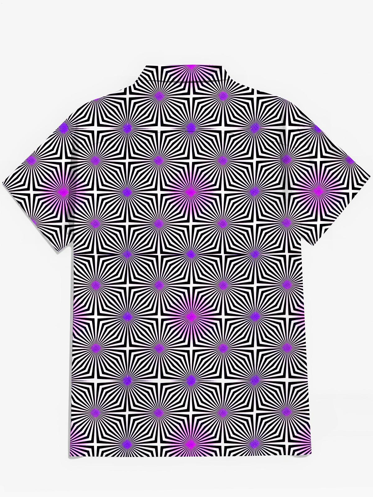 Geometry Men's Pocket Short Sleeve Shirts